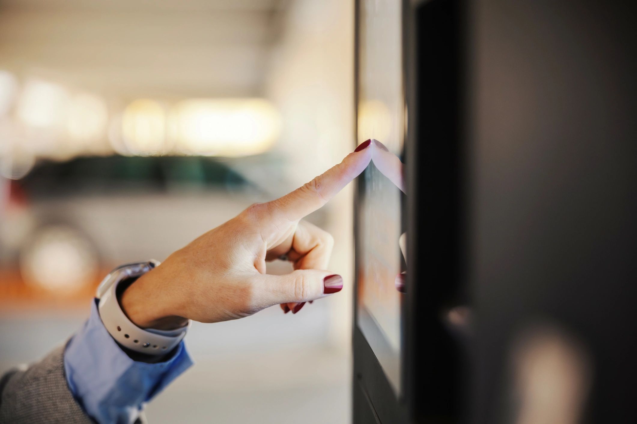 Touchscreen technology used for fast payment workflows