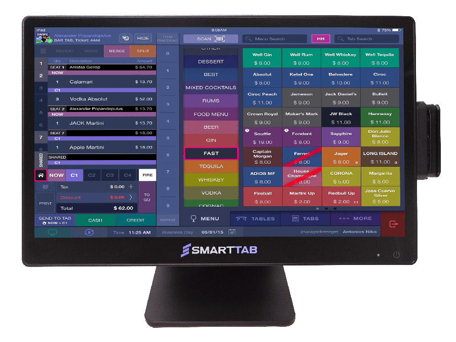 SmartTab stationary POS station