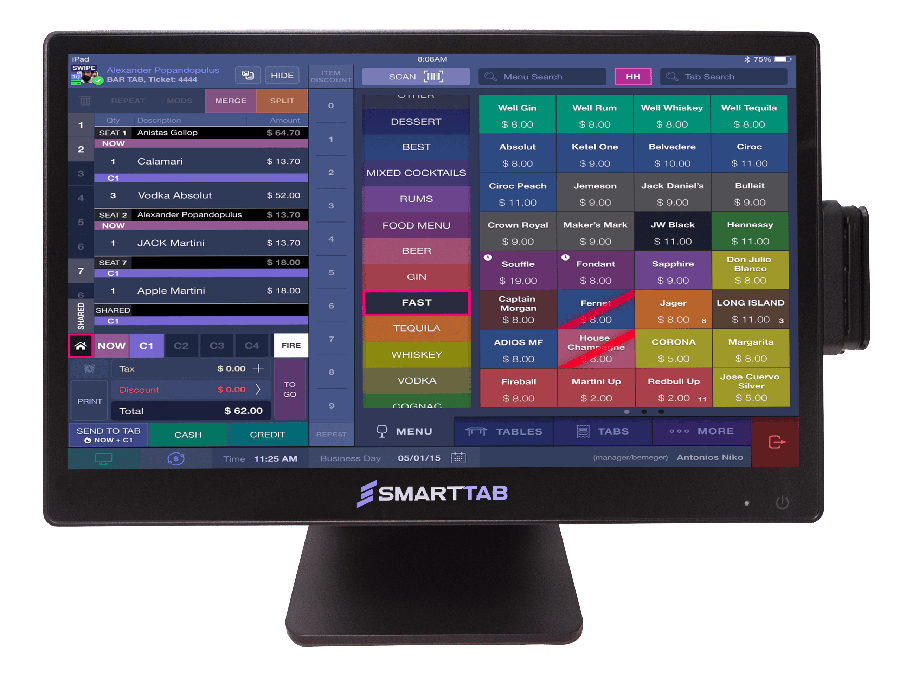SmartTab stationary POS station